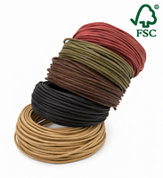 Corde en papier raphia biodégradable sur mesure pour usine, 93 couleurs, cordon torsadé 1 pli pour artisanat et griffoirs pour chats