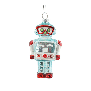 Ciondolo futuro spazio per bambini Robot in vetro soffiato a mano decorazioni natalizie in scatola regali di natale fiori <span class=keywords><strong>piante</strong></span> regali - Product Image 3