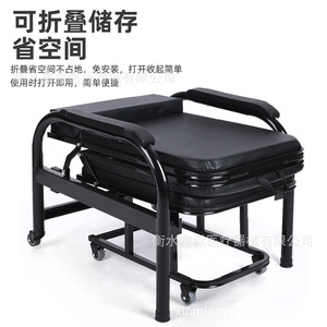 Xinmiao Medical Portable <b>Folding</b> Companion Chair Metal Frame Recliner <b>Bed</b> For Hospital Office Use - Product Image 5