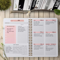 Planificateur scolaire de luxe à couverture rigide imprimé à pois, quotidien, hebdomadaire, mensuel, et carnets à spirales personnalisés, bon marché, 2022 2023