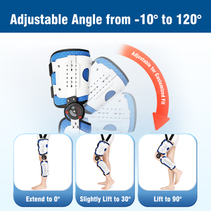Penyangga Orthosis pergelangan kaki lutut, penyangga Orthosis paha kaki lutut tahan lama dengan Stabilizer Sendi tetap - Product Image 2