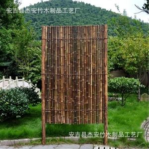 Clôture en bambou noir de style chinois, fabriquée à la main, de haute qualité, directement de l'usine, <span class=keywords><strong>panneaux</strong></span> de clôture décoratifs en bambou naturel noir - Product Image 4