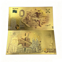Ventes Flash 2026 : Billet de Banque Souvenir Plaqué Or 0 Euro – 4 Designs