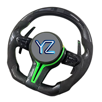 Volant de voiture en fibre de carbone personnalisé de style sportif YZ pour BMW Série 1 2 3 4 5 228i, pièces de tuning pour l'intérieur de la voiture