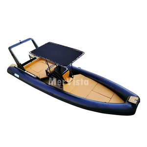 Embarcaciones Inflables RIB Orca Hypalon de 28 pies con <span class=keywords><strong>Casco</strong></span> de Fibra de Vidrio Negra para Océano - Product Image 1