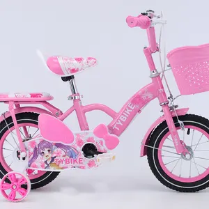 Sepeda Anak-anak Perempuan, Merah Muda, Sepeda Anak Perempuan dengan Sandaran Sadel 20 Inci Sepeda Gadis Cantik, 5 Tahun Sepeda