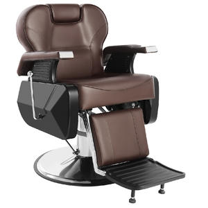 Meubles de coiffeur professionnel en acier inoxydable chaise unique pompe hydraulique Salon inclinable Table de <span class=keywords><strong>barbier</strong></span> aluminium métal - Product Image 3