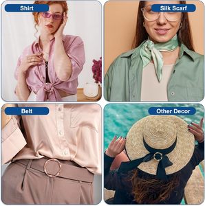 T Shirt <b>Clips</b> Clothes Knotting Buckle <b>Ring</b> Wrap Holder For Women Scarf Loose T Shirt - Product Image 6