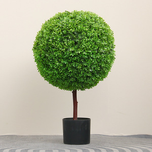 Gran Bola de Interior de pie <span class=keywords><strong>en</strong></span> <span class=keywords><strong>maceta</strong></span> Milán hierba falsa adorno de plástico Artificial sala de estar decoración de plantas - Product Image 5