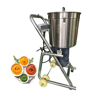 Hachoir à légumes industriel et commercial robuste en acier inoxydable 32L 50L Robot de cuisine Hachoir à viande électrique