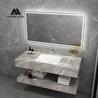 Miroir LED mural de salle de bain moderne et élégant Mars Villa, design 2026 de haute qualité, 160 cm, pour hôtel (OEM)
