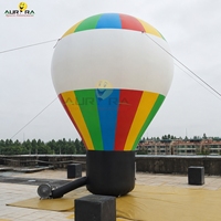 Ballon à air chaud géant promotionnel en tissu Oxford, logos personnalisés, imperméable, installation facile pour salons professionnels, centres commerciaux