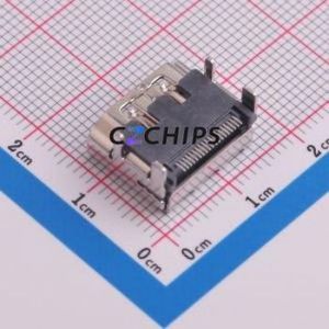 HDMR-19-01-S-SM HDMI <b>Connector</b> SMD <b>Connector</b> ( <b>Connector</b> Type: HDMI-A )( Gender: Female )( Total Number of PINs: 19P ) - Product Image 2