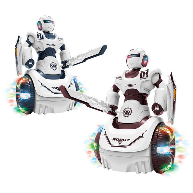 B/O Children Electric Educational Dance Robot for Kids With Light Music