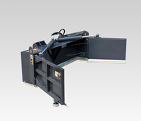 Attache hydraulique pour pousseur de fumier de type skid steer, grattoir à fumier réglable pour ferme d'élevage
