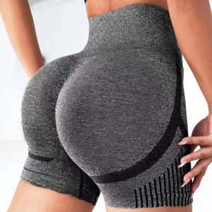 Shorts de <span class=keywords><strong>sport</strong></span> taille haute pour <span class=keywords><strong>femme</strong></span>, effet push-up, anti-transpiration, pour la course et le yoga - Product Image 3