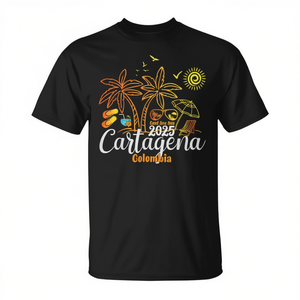 Camiseta de Vacaciones Cartagena Colombia 2025, Recuerdo de Viaje de Verano - Product Image 2
