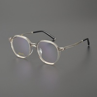 Monture de lunettes optiques carrées en acétate tendance, unisexe, vintage, transparentes, pour la lecture, logo personnalisé, OEM ODM Chine