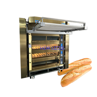 Four à briques de haute qualité, four à pont à tube de brûleur à vapeur haute capacité, four à gaz 12 plateaux pour baguettes et pains, pour la pâtisserie artisanale