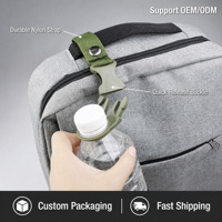 Support de bouteille d'eau portable pour extérieur avec boucle de ceinture en polyester, idéal pour l'escalade, la randonnée, le camping, les voyages, accessoires promotionnels