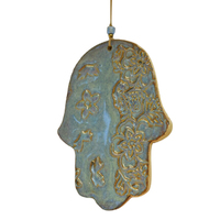 Talisman en céramique personnalisé en gros, design Art Déco, décoration murale pour la maison, ornement de main de Fatima, cadeau de pendaison de crémaillère