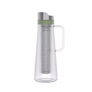 Emode Eco Friendly nuovo Design alto vetro borosilicato caffè e tè con infusore inossidabile - Product Image 2