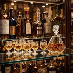 Ensemble de luxe 7 pièces : Carafe et verres à whisky, verrerie haut de gamme sans plomb pour spiritueux, idéal pour les fêtes et les cadeaux - Product Image 6