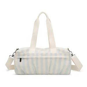กระเป๋าผ้าแคนวาสลายทางลำลองความจุขนาดใหญ่สำหรับผู้หญิงทันสมัย - Product Image 5