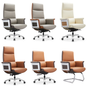 Poltrona Ergonomica Tradizionale in Vera Pelle, Regolabile in <span class=keywords><strong>Altezza</strong></span> e Reclinabile, per Casa, Soggiorno e Officina - Product Image 5
