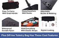 Top Factory Compact Travel Toiletry Bag,Roll Up Dopp Kit Salle de bain Rasage Douche Médecine Hygiène Sac pour Voyager