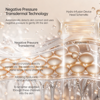 Appareil de soin du visage hydro-transdermique à pression négative, dispositif Water Glow, outil de beauté pour le soin de la peau à la nanomolécule