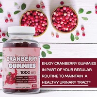 Gummies probiotiques à la canneberge pour l'équilibre hormonal des femmes, bonbons mous, fabrication en usine