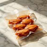 Sacs sous vide en nylon PA de qualité alimentaire, thermoscellables, haute barrière, anti-humidité, pour le stockage des aliments, de la viande et des fruits de mer