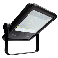 Lumière d'inondation menée extérieure de projecteur imperméable de point culminant 100 watts pour l'éclairage de projet avec l'aluminium noir IP65 de logement