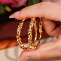 Pendientes Largos Exagerados con Forma de Corazón, Chapados en Oro, con Circonitas, Estilo Europeo y Americano