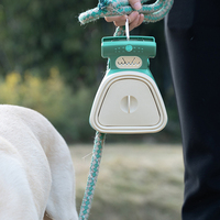 Ramasse-crottes pour chien moderne, portable, durable, en plastique et silicone, imprimé en sérigraphie, écologique, sans parfum, pour l'élimination des déchets d'animaux