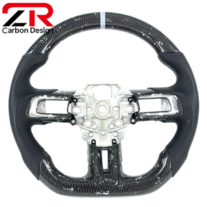 Volante Calefactable de Fibra de Carbono para <span class=keywords><strong>Ford</strong></span> <span class=keywords><strong>Mustang</strong></span> Sexta Generación S550 Coupé GT <span class=keywords><strong>V8</strong></span> RS 350 500 Shelby <span class=keywords><strong>Mach</strong></span> <span class=keywords><strong>1</strong></span> RTR 2015-2023 - Product Image 1