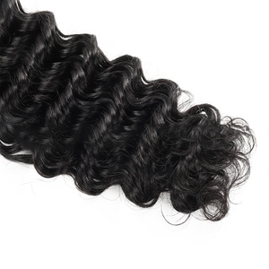 Extensioni per capelli veri naturali a onda profonda, leggere, in trama, tipo parrucca - Product Image 5