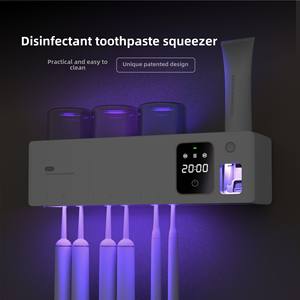 Stérilisateur UV rechargeable personnalisé pour brosses à dents, en ABS, chargement Type-C, nouveau support de séchage à l'air pour gobelets à dents, sans contact, Bycare - Product Image 3