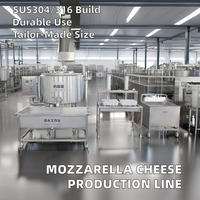 Ligne de production de fromage personnalisable en acier inoxydable SUS304 pour les usines laitières