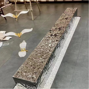 Fábrica al por mayor colorido astilla espejo 8K en relieve hoja de acero inoxidable Material ondulación del agua - Product Image 5