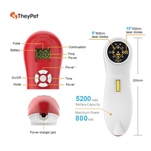 Peralatan terapi laser dingin dokter hewan 650nm & 808nm dioda laser untuk kuda anjing hewan nyeri penyembuhan luka - Product Image 3