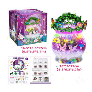 DIY Terrarium Kit Create Your Own Garden Kit Unicorn <strong>Stuff</strong> DIY Night Light <strong>Crafts</strong> Bedroom Decor - Product Image 2