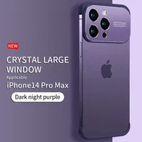 Bord Silicone Pare-chocs En Métal Lentille Protecteur TPU Coin Pad Antichoc Téléphone Cas pour iPhone 14 14 PLUS 14 12 13 PRO MAX