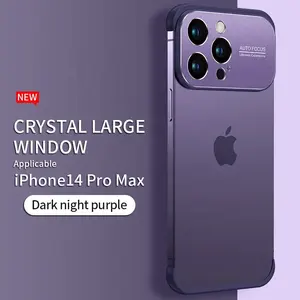 Cạnh silicon bumper kim loại ống kính bảo vệ TPU góc Pad điện thoại chống sốc trường hợp đối với <span class=keywords><strong>iPhone</strong></span> 14 14 cộng với 14 12 13 Pro Max - Product Image 2