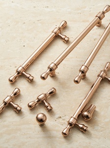 Hot Sale Brass Kitchen Cabinet <strong>Rose</strong> <strong>Gold</strong> Handle Pulls <strong>Drawer</strong> <strong>Knobs</strong> - Product Image 4
