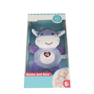 Peluches musicales pour bébés projecteur d'étoiles machine à sons d'animaux en peluche bruit blanc avec lumière en forme de cœur - Product Image 4
