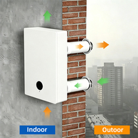 Système de ventilation à récupération de chaleur pour pièce unique certifié CE 100m3/h avec capteur PM2.5 intégré et fonctionnement du ventilateur réglable à 5 vitesses