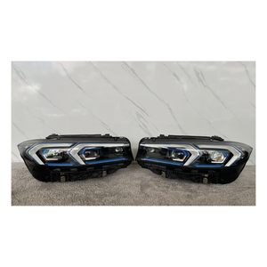 Conjunto de Faros Delanteros para <span class=keywords><strong>BMW</strong></span> Serie 3 G20 G28 <span class=keywords><strong>320</strong></span> 325, Actualización con Cejas Azules, Faros LED Láser - Product Image 1