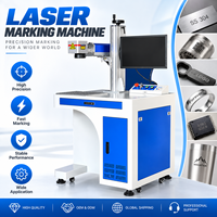 Marqueur laser à fibre de bureau OEM, graveur laser industriel pour le marquage des pièces en acier inoxydable, aluminium, cuivre et métal
